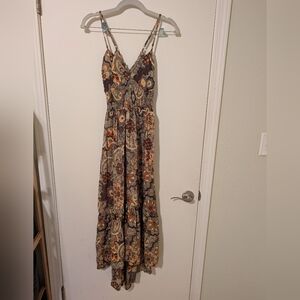 NWOT Angie Multicolor Floral Maxi Dress